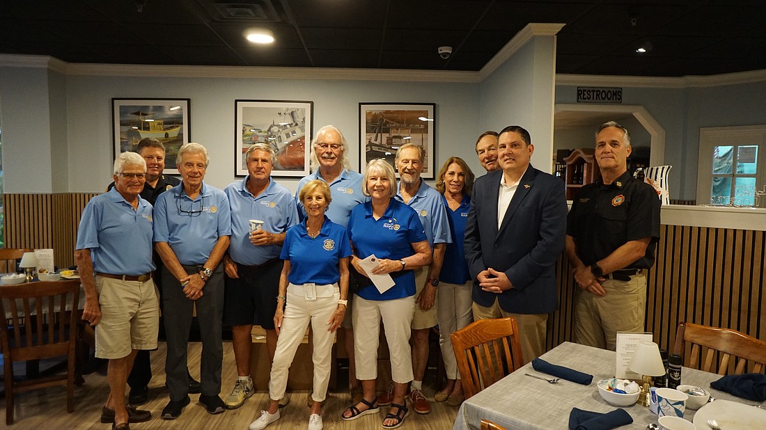 Longboat Key Rotarians gifted the Longboat Key Police and Fire Rescue Departments several items to help make the first responders' jobs easier.