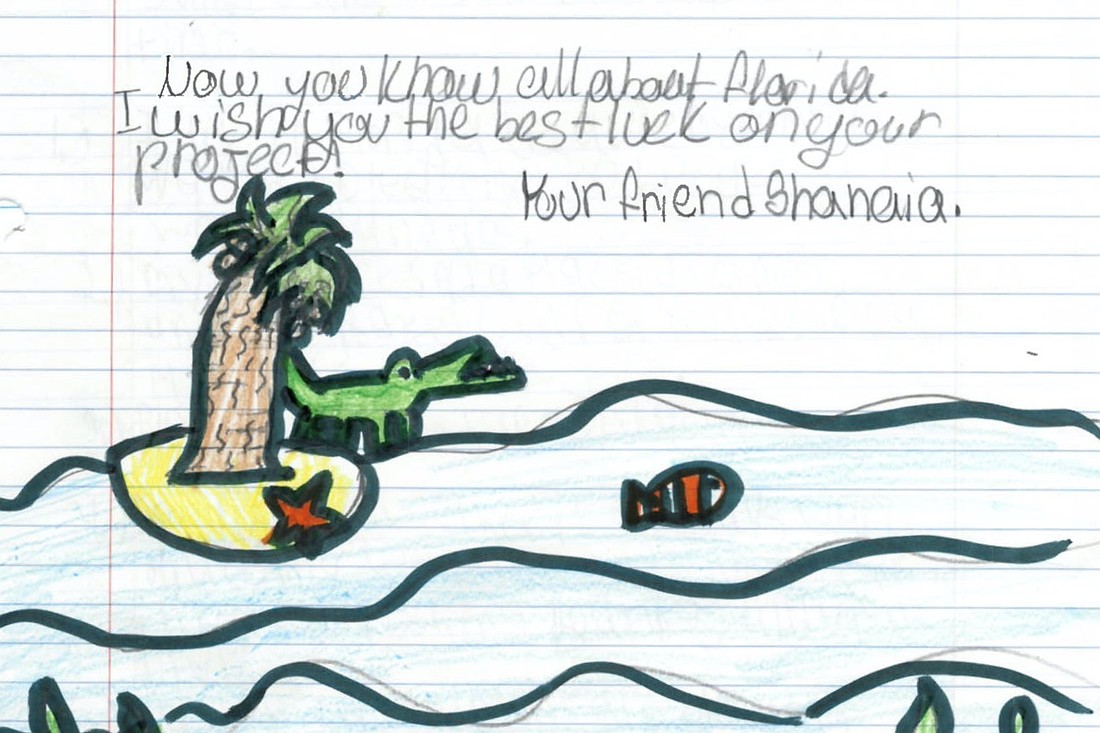 Shanaia Nadesu, a fourth grader at Innovation Academy, provided an illustration.