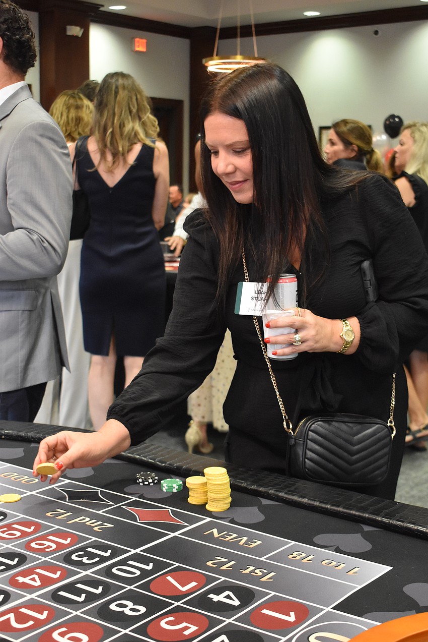 Leah Stuart with Northern Trust places her bets.