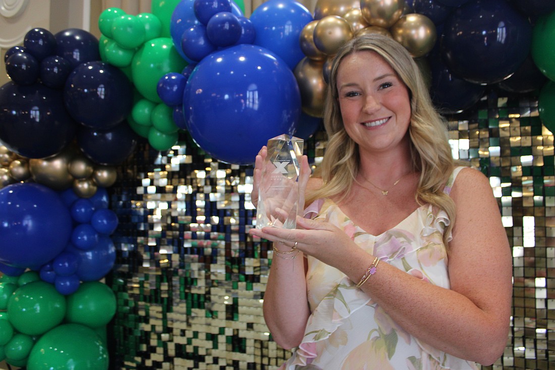 Lakewood Ranch Communities' Nicole Hackel was named the Young Leaders Alliance Member of the Year at the Next Gen Awards Thursday at Lakewood Ranch Country Club.