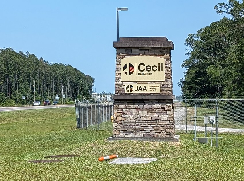 The entrance to Cecil Airport in West Jacksonville