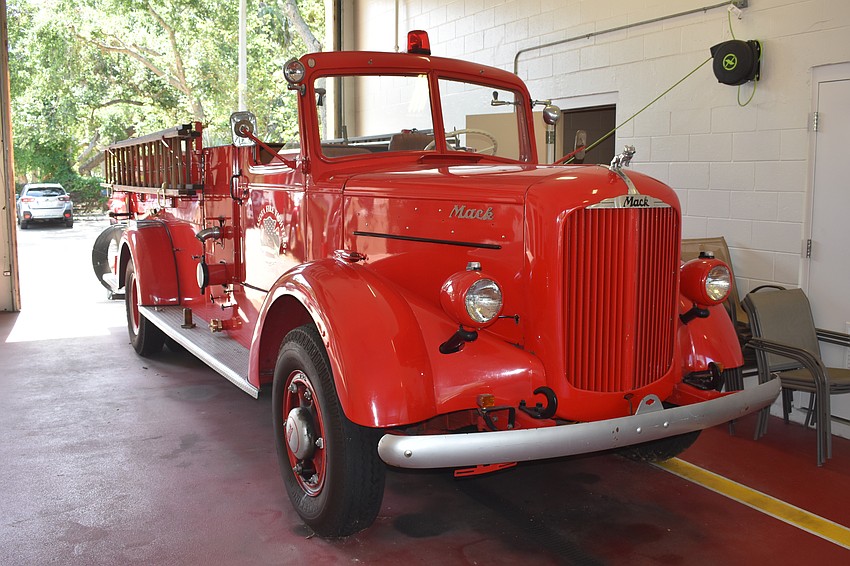 An antique fire truck from the Sarasota Benevolent Firefighters Fund can be found at Station 4.