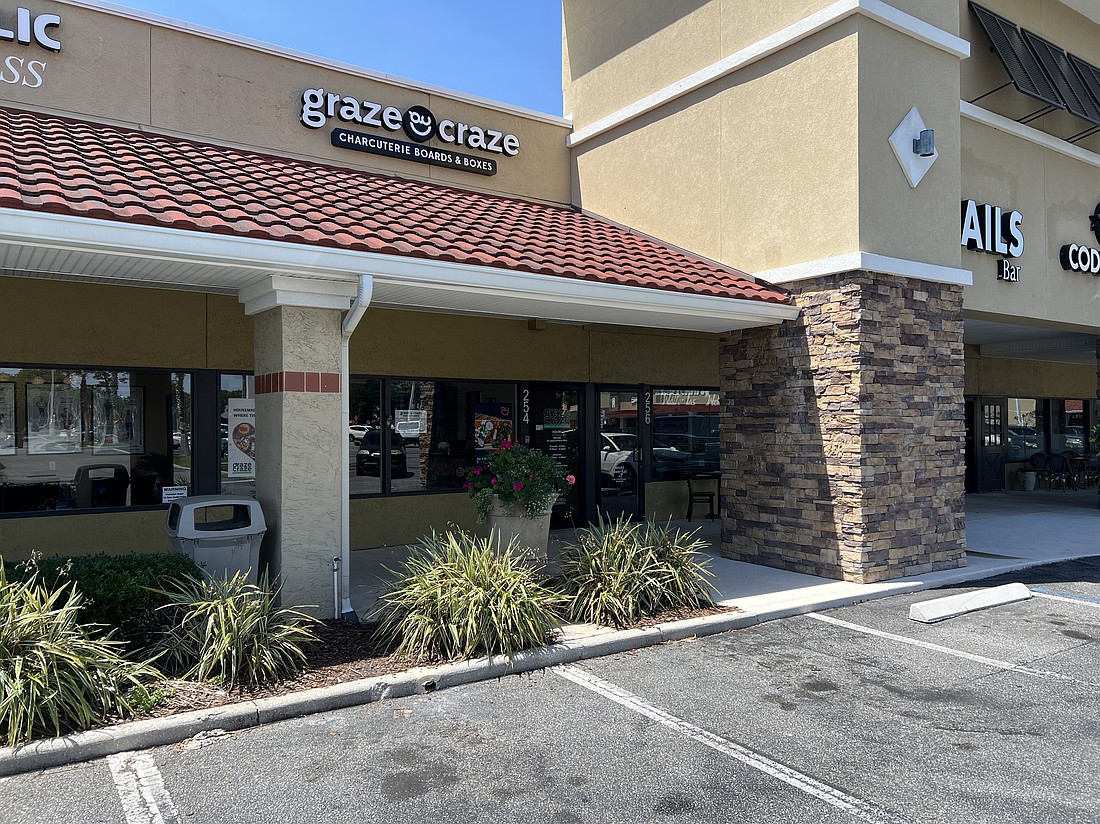 Graze Craze at 254 Solana Road in Ponte Vedra Square, just west of Florida A1A.