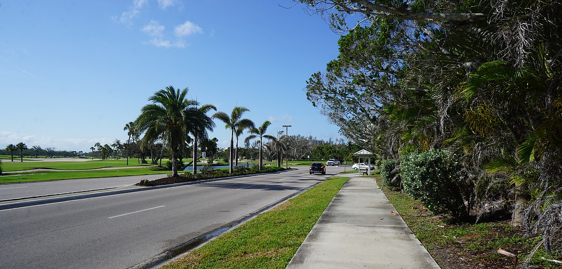 Bay Isles Parkway is a common access road for drivers to get to Publix and the surrounding shops.