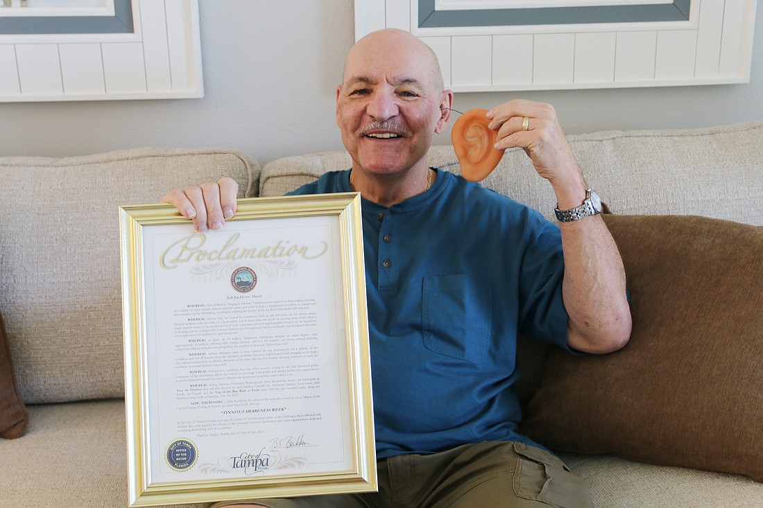Sal Gentile is a veteran of the National Guard who was first diagnosed with tinnitus 15 years ago. Photo by Jarleene Almenas