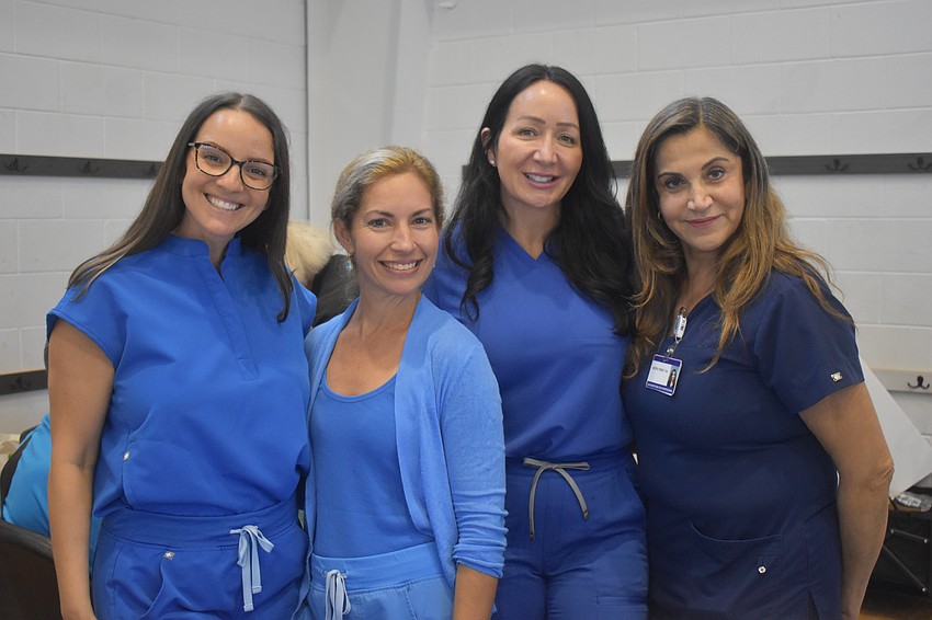 Lindsay Ogden, Josie Wilson, Denise Douglas and Meeru Fendt represent PrimeHealth Primary Care and Guardant Health. Guardant Health has the Shield blood test, which is the first FDA approved blood test for a colon cancer screening.