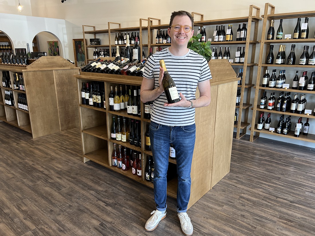 Boudreau Wine & Company owner Brandon Boudreau offers about 1,000 individual labels of wine on his shelves. His shop is at 1636 Hendricks Ave., Suite B, in San Marco.