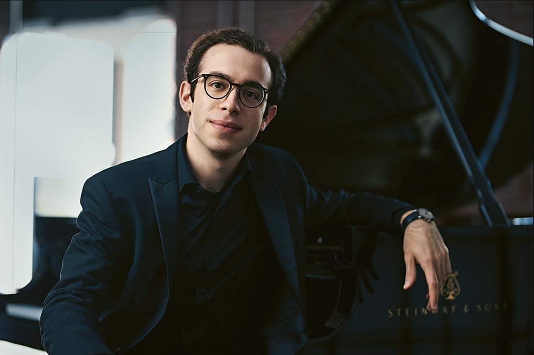 Pianist Nicolas Namoradze performs at the Sarasota Music Festival.