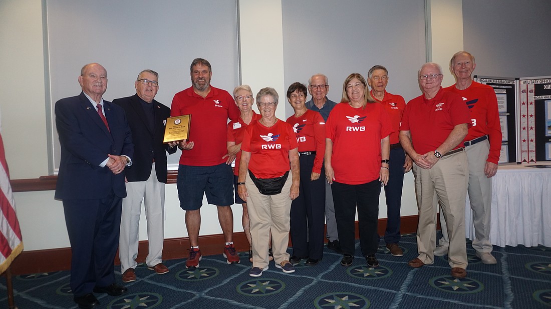 Capt. Drew Hoffman, president of the Halifax Area Chapter of the Military Officers Association of America, and Team RWB. Courtesy photo