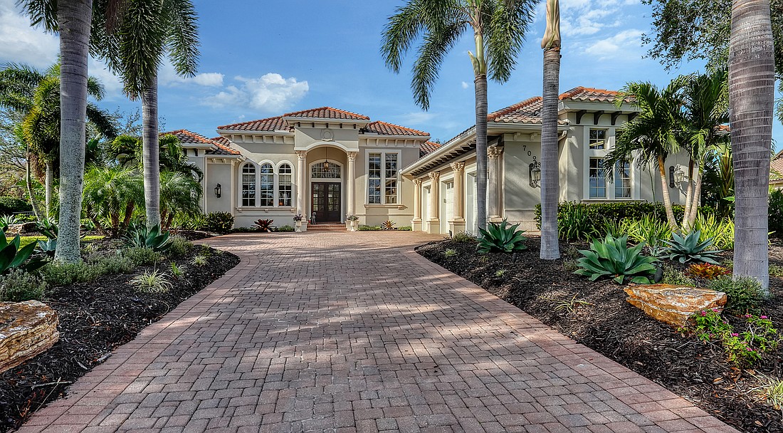A Country Club village home at 7028 Lacantera Circle sold for $2.3 million. Built in 2007, it has three bedrooms, three-and-a-half baths, a pool and 4,518 square feet of living area.