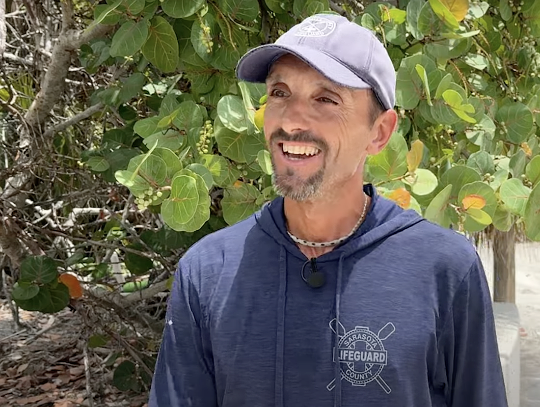 Mariano Martinez rescued seven people from a rip current at Lido Beach in 2024.