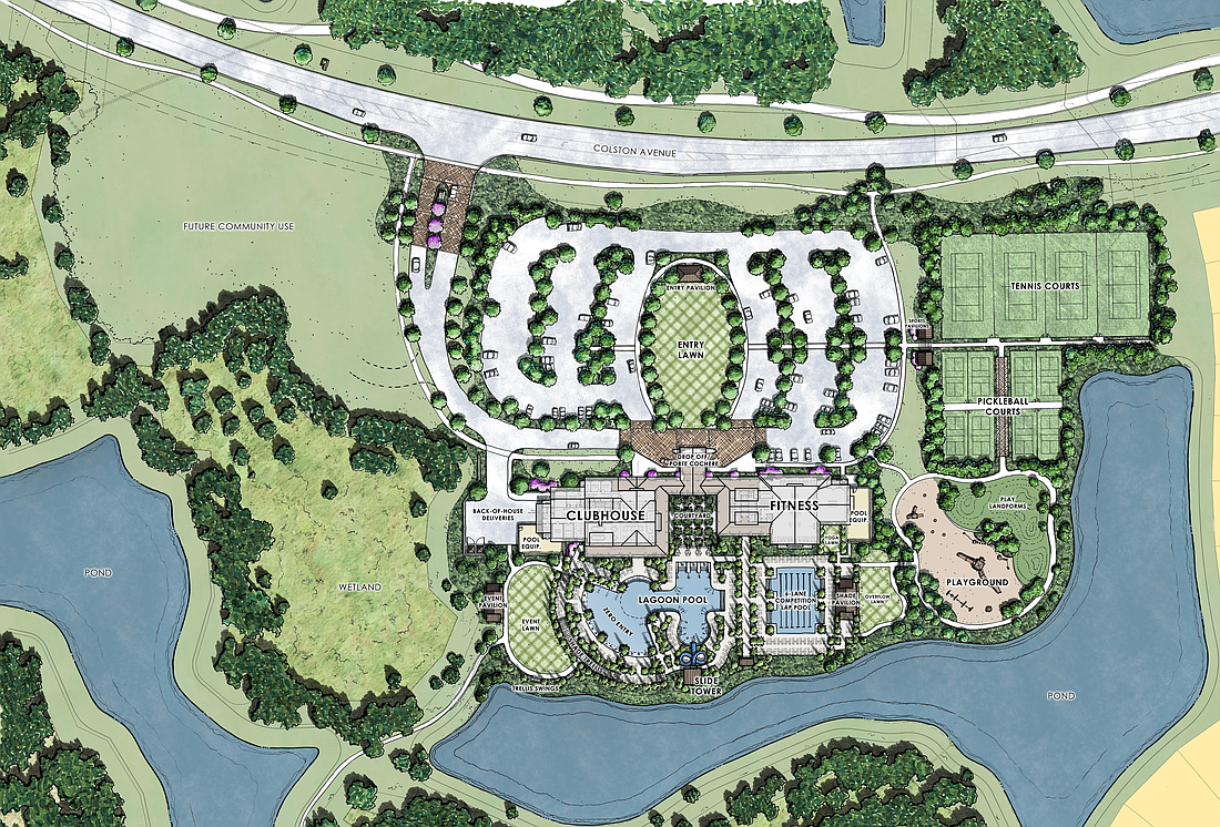 The Landings is a 23,000-square-foot social club planned for the Two Rivers master-planned community.