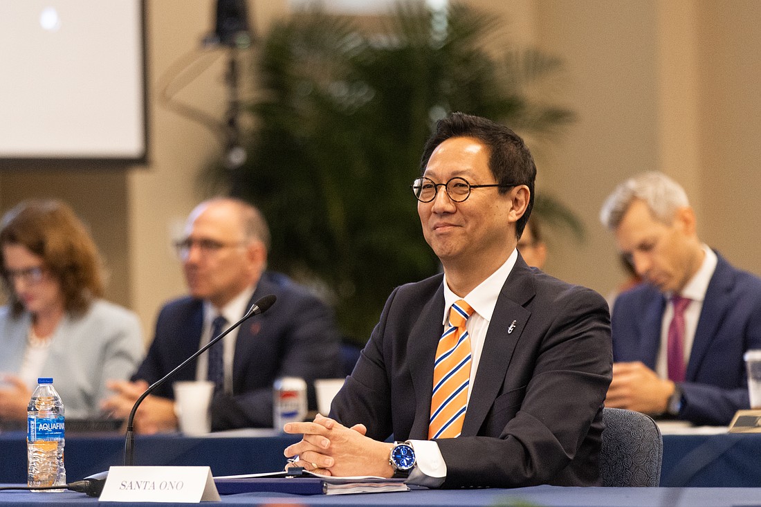 Santa Ono is selected to be the next president at the University of Florida, pending approval by the Florida Board of Governors.
