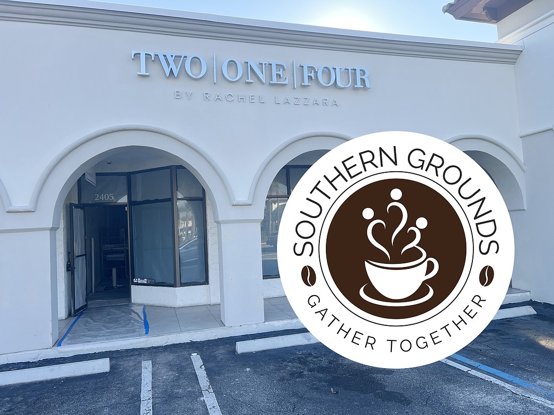Southern Grounds plans to open in Costa Verde Shops in Jacksonville Beach. It is at 2405 Third St. S. near 25th Avenue South east of SoNapa Grille in the former Two | One | Four by Rachel Lazzara space.