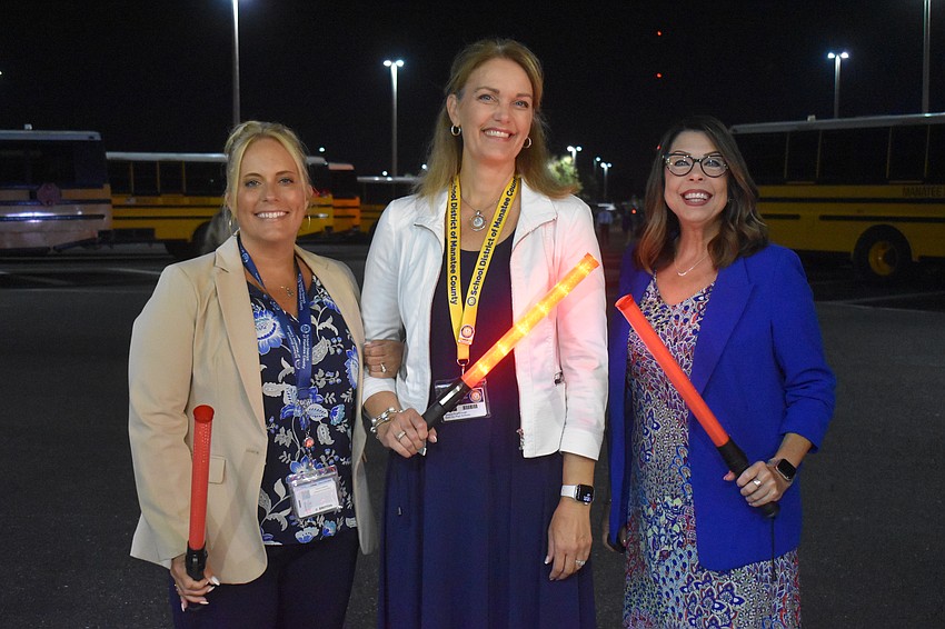 Christina Britton, executive director of human resources, Sharon Scarbrough, executive director of secondary schools and Stephanie Callaway, executive director of elementary schools, are some of the first wavers.