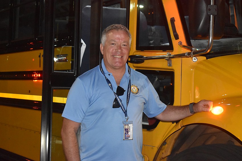 Bus driver Tom Hohman says it was nice to see the district leadership wave them off.