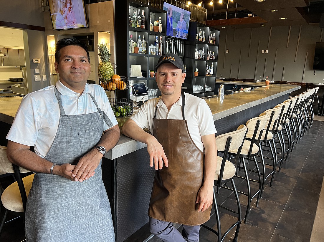 Co-owners Azhar Mohammad (left) and Raul Perez have opened Ajua Contemporary Mexican Kitchen & Bar in Jacksonville Beach