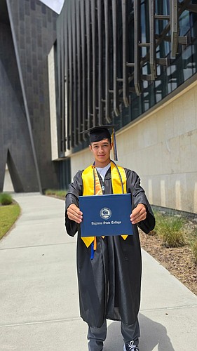 Imronbek Kadirbek, of Ormond Beach, graduated from Daytona State College on May 13. Courtesy photo