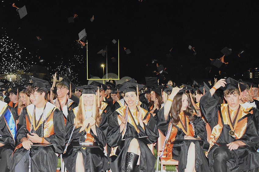 The moment of graduation arrives.