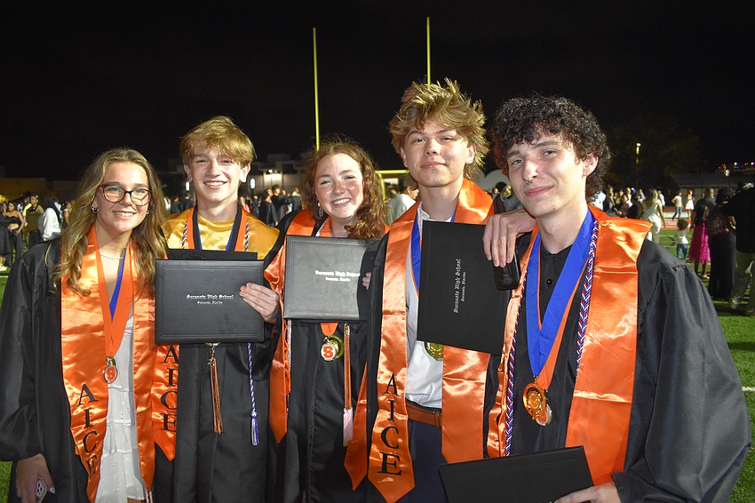 Sofia Patarani, Alonzo Jaramillo, Jillian Vega, Ty Charleton and Luca Moschini