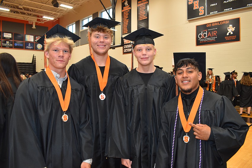 Noah Linse, Seth Johnson, Kaden Bullock and David Arreaga