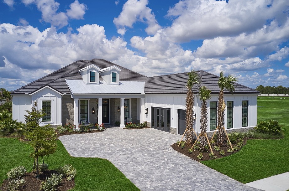 Waterbury Park offers four luxury semi-custom home floor plans, including this Seaside 2 model home.