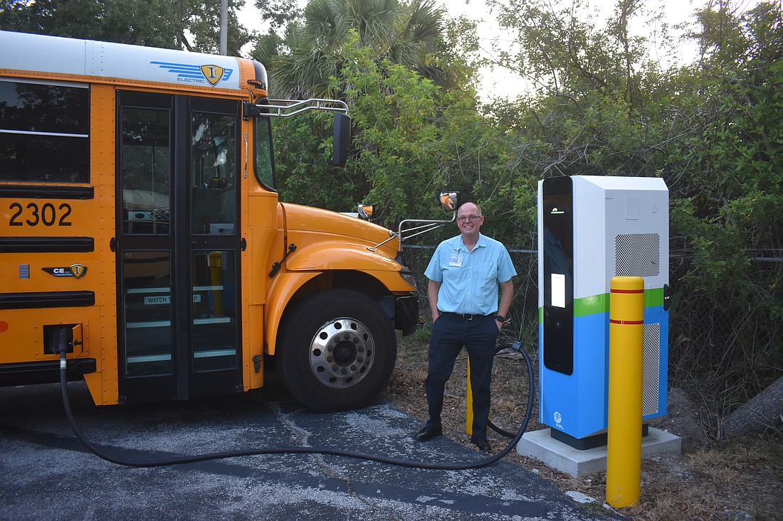 The School District of Manatee County owns and utilizes 4 electric buses: 2 that can go 130 miles on a charge and 2 that can go up to 200. Jamie Warrington, director of transportation for the district, says there are pros and cons in terms of the environment and efficiency.