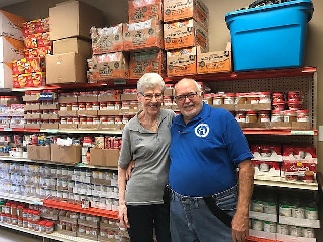 Mary Bilkie and Clay Wakefield have been long-time volunteers with Elks Feeding Empty Little Tummies, which recently received a $40,000 grant from Christ Church of Longboat Key to built a permanent facility.