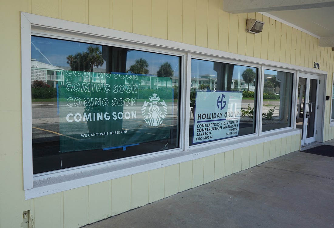 A Starbucks is planned to come to Longboat Key sometime in 2025 or 2026, depending on permitting and construction.