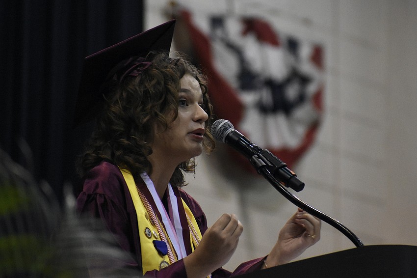 Lauren Haggard offered the speech 