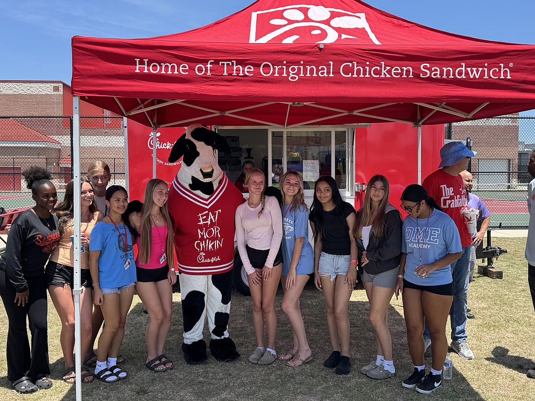 Seabreeze High School students take part in an EOC celebration on May 23. Courtesy photo