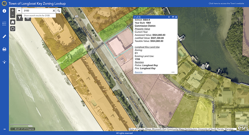 The town of Longboat Key's website shows the Starbucks property is zoned C-1 commercial, meaning a special exemption would be necessary to open a restaurant.