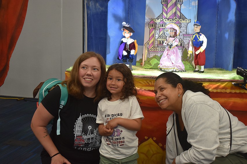 Athena Guzman and her daughter Artemis are visiting Artemis' grandma Marisol Guzman who lives in Lakewood Ranch from New York and they decided to come see the show.