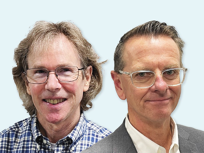 Left, Jacksonville Daily Record Assistant Editor David Crumpler. Right, Daily Record Associate Editor Government Affairs Ric Anderson. Crumpler is retiring at the end of June and Anderson will become Daily Record Managing Editor.