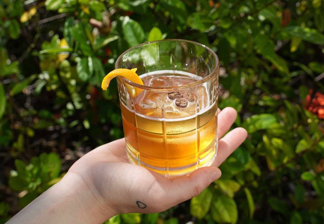 The Lounge lets you create your own old fashioned ($16) with enhancements like flavored cubes, gold flakes and more.