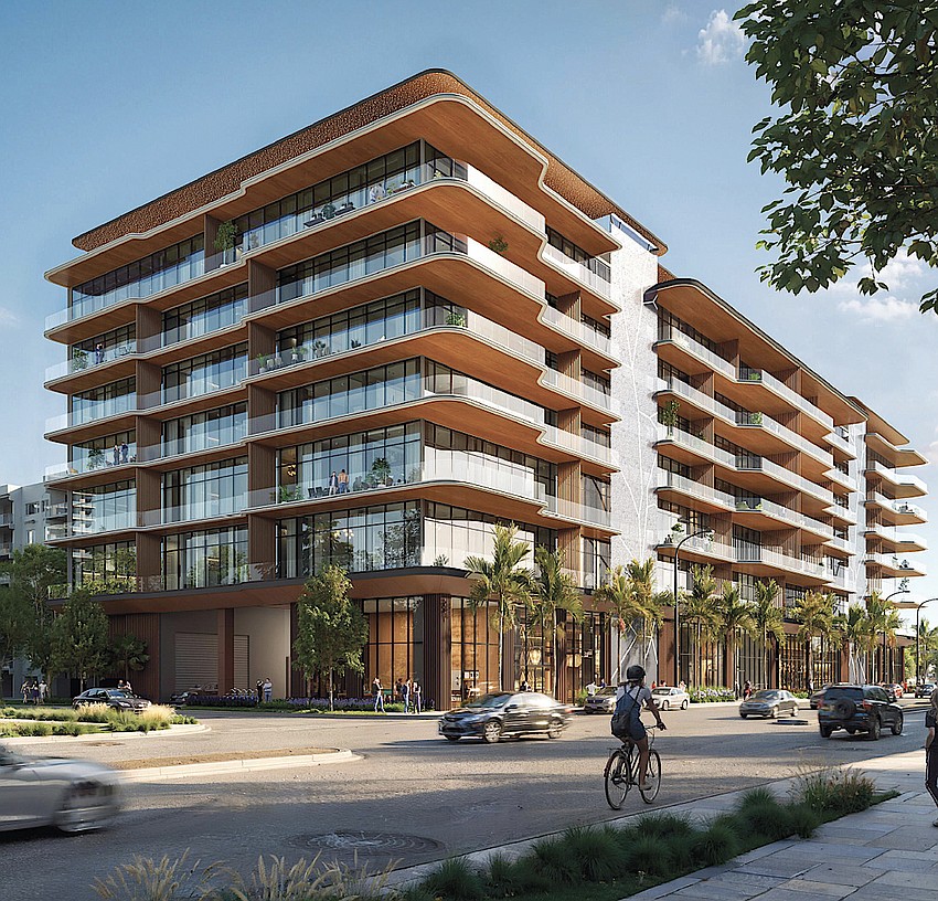 A rendering of 777 South Palm by Adache Group Architects, planned along Mound Street between Pineapple and Orange avenues.