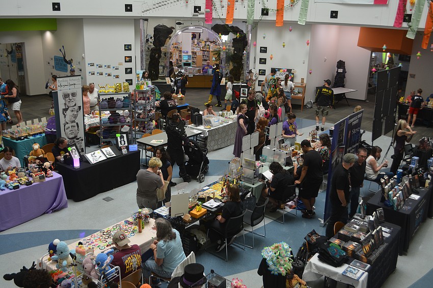 Booths all set up for SRQCon 2025.