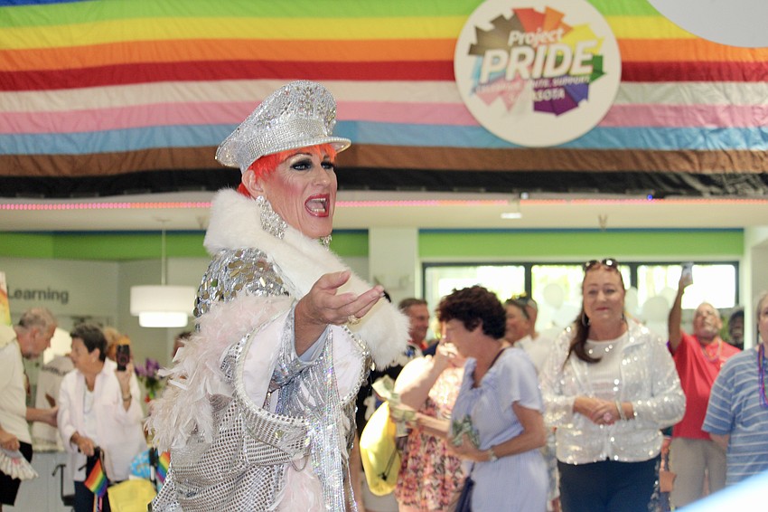 Dame Lindsay Carlton-Cline hits the dance floor for Silver Pride.