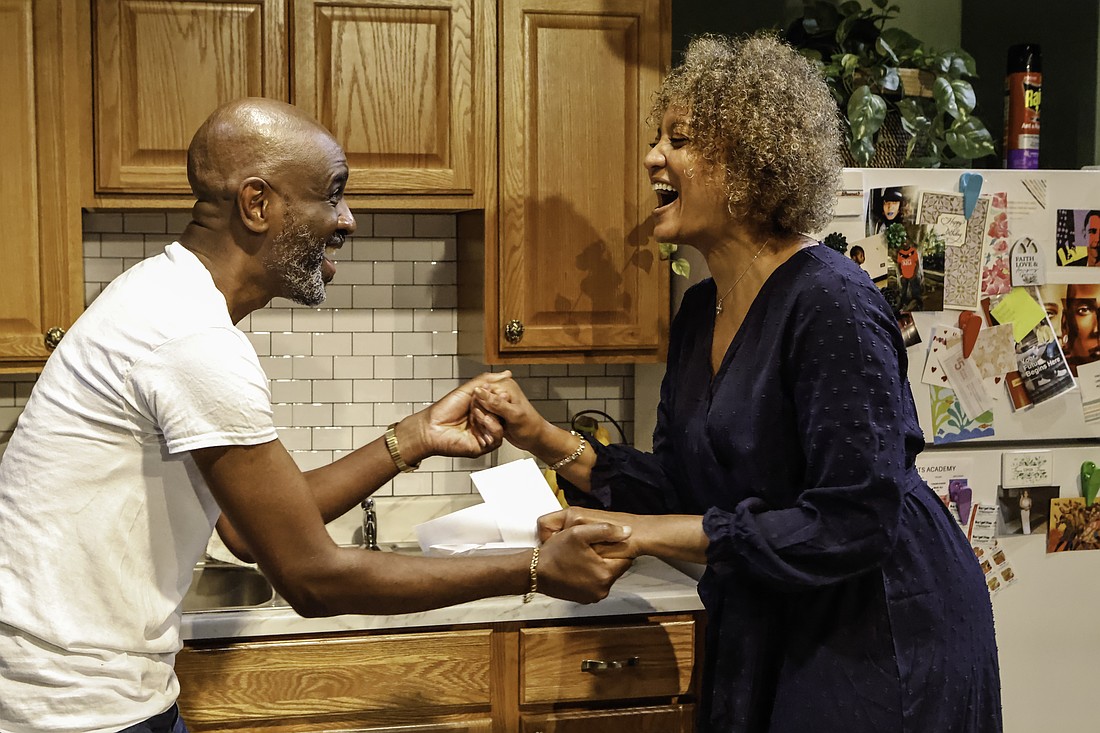 Brian D. Coats and Imani Slates star in "From 145th to 98th Street," which runs through June 29 at Urbanite Theatre.