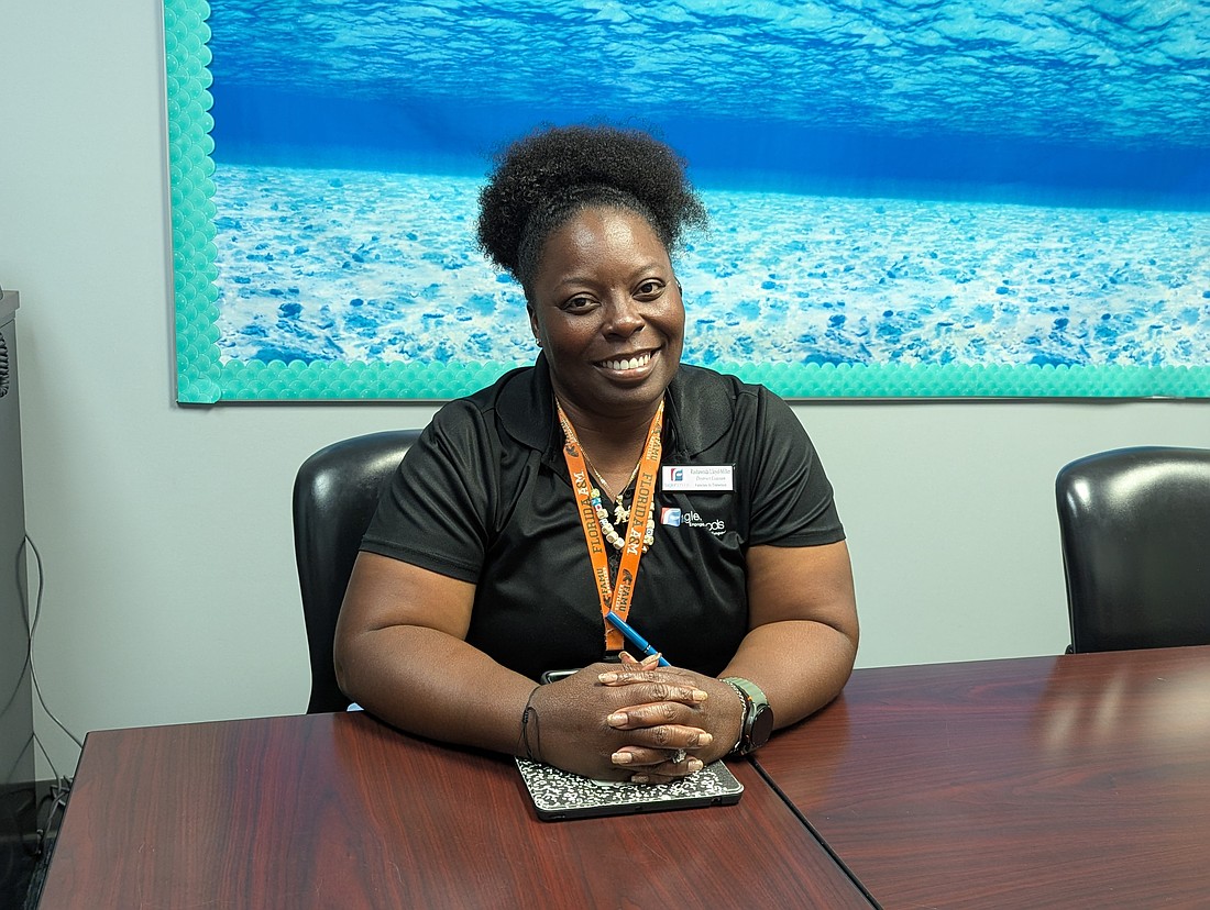 Flagler Schools Families In Transition liaison Rashawnda Lloyd-Miller. Photo by Brent Woronoff