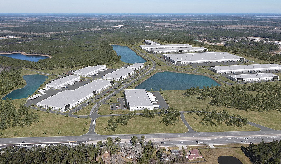 A conceptual rendering of Wildlight Commerce Park. Pattillo Industrial Real Estate owns the park along Florida 200, about a half-mile east of Interstate 95.