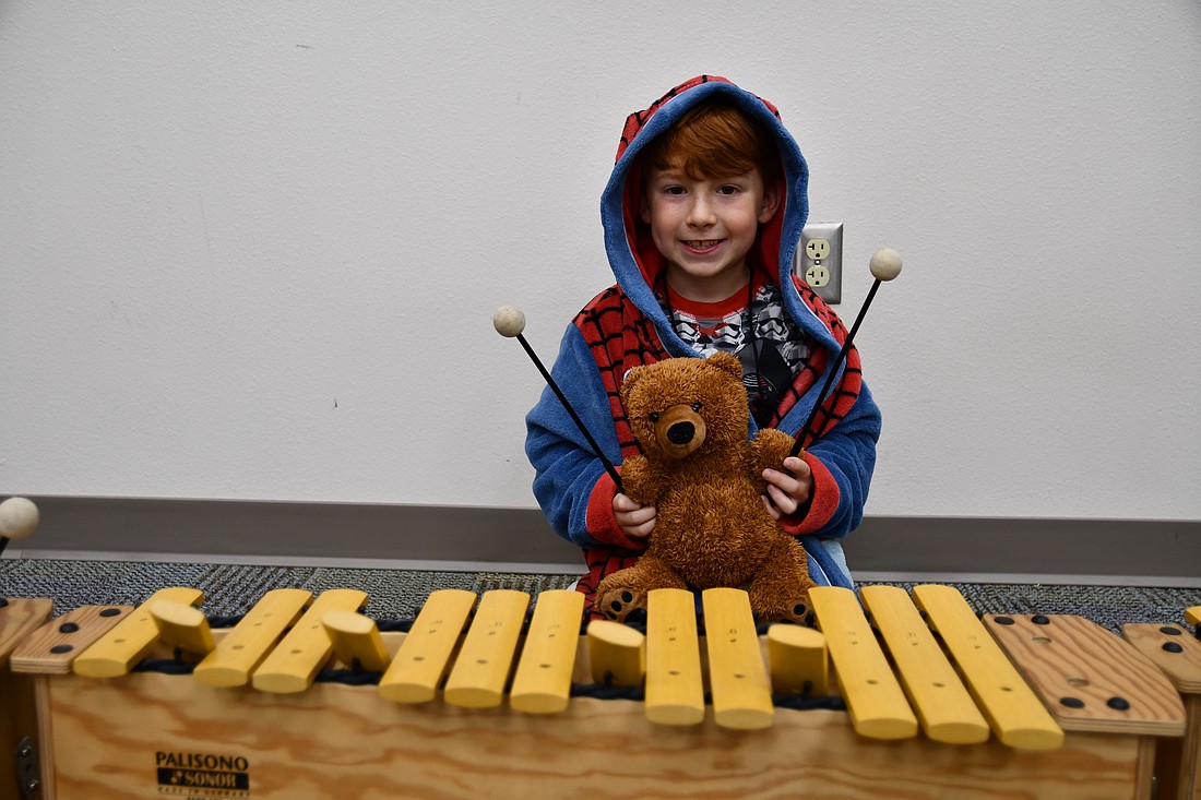 Rising second-grader Desmond Lynch has loved learning new instruments and making new friends.