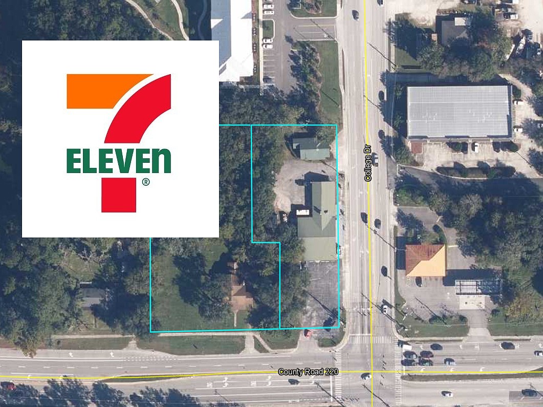 A 7-Eleven gas station and convenience store is planned at County Road 210 and College Drive in Middleburg on two parcels.