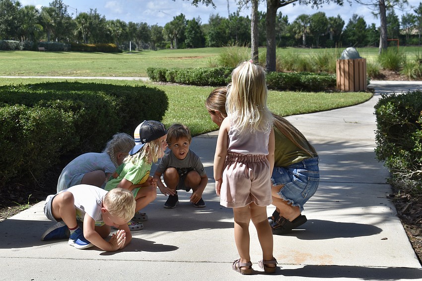 The mini crafters prepare to take off like a rocket.