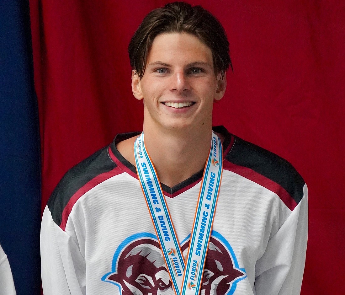 Sarasota Sharks swimmer David Melnychuk placed 12th in the 200-meter long course backstroke at the USA Swimming National Championships.
