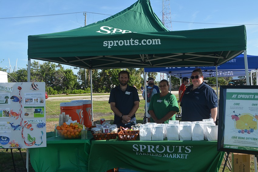 From left to right: Nick Williams, Donna Portaro and Nicole Bocdin are keeping volunteers energized with healthy snacks.