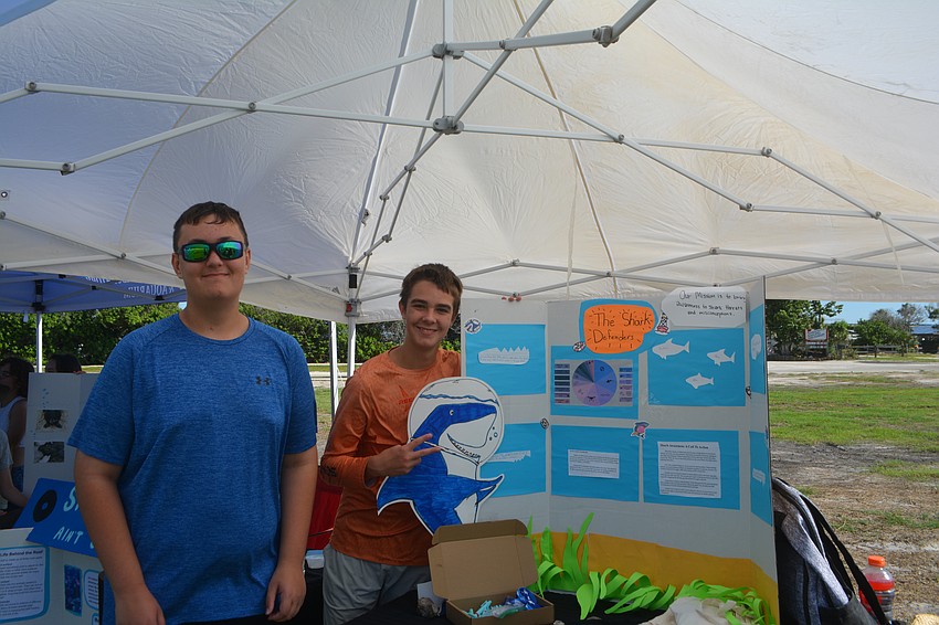 Homeschool students Ben Hietbrink and Jackson Partain break the stigma of sharks, with their 