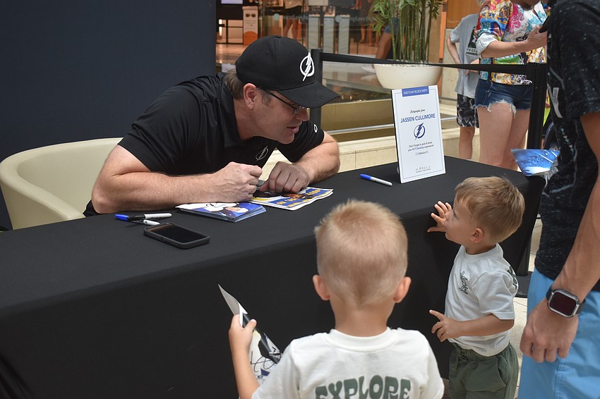 Former Tampa Bay Lightning player Jassen Cullimore still works with Tampa Bay Lightning and is trying to recruit kids for their Learn to Play program where kids can try hockey for the first time.