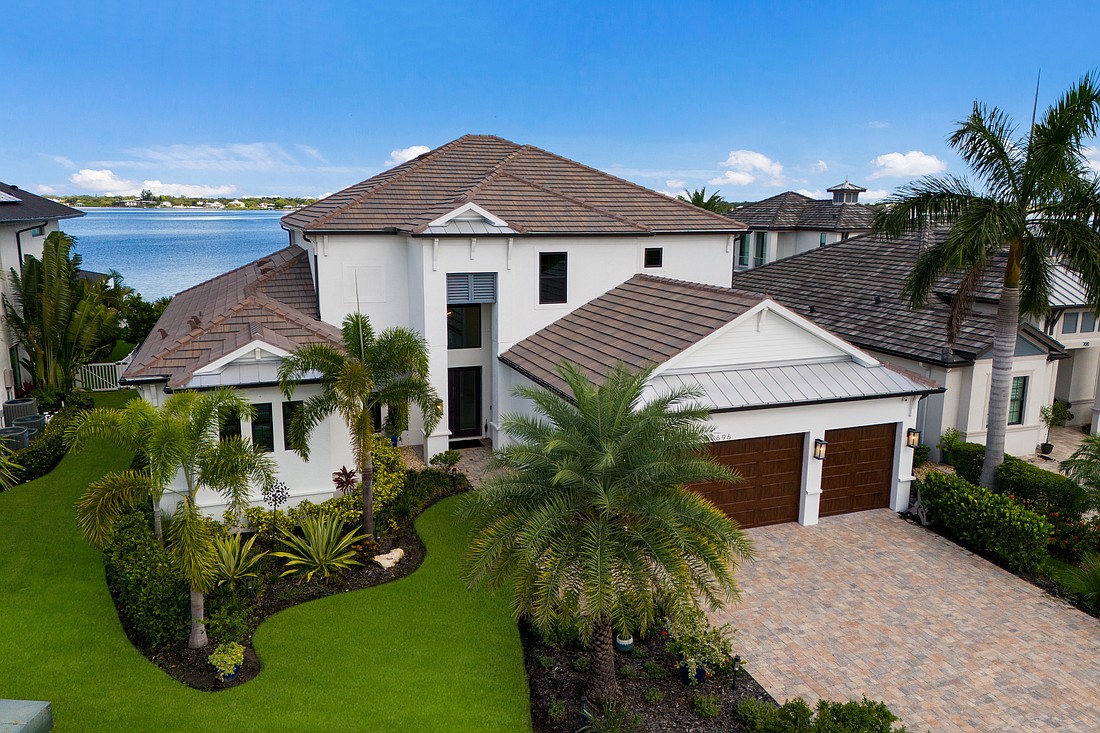 The home at 696 Regatta Way has five bedrooms, four baths, a pool and 5,368 square feet of living area.