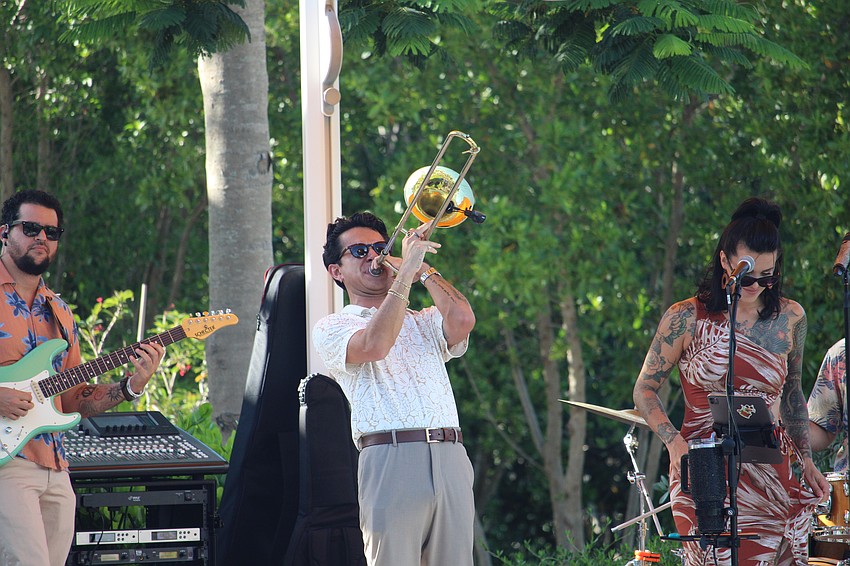 The saxophone rules at The Rockefellers' Father's Day performance at The Bay.